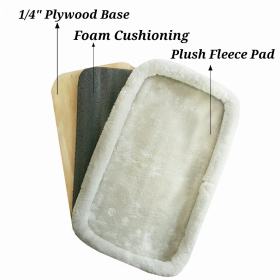 Copper Series Plush Replacement Faux Fleece Pad with Plywood Base