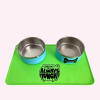 "Always Hungry" Green Dog Food Mat