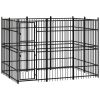 Outdoor Dog Kennel Steel 59.5 ftÂ²