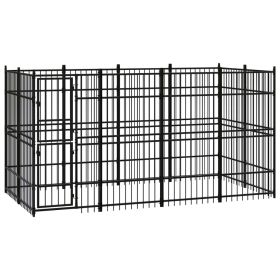 Outdoor Dog Kennel Steel 79.3 ftÂ²