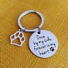 Loss Of Pet Memorial Keychain Dog Cat Remembrance Jewelry Sympathy Key Ring Tag