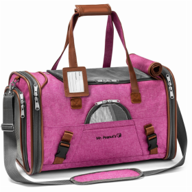 Mr. Peanut's Gold Series Pet Carrier (Color: Rosa, size: 18 in L x 10.5 in W x 11 in H)