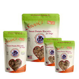 Sweet Potato Dog Biscuits - Small, biscuit-size pieces (Color: , size: 4oz)