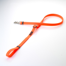 Boss Adjustable Leash (Color: Orange, size: 5/8" x 4'-6')