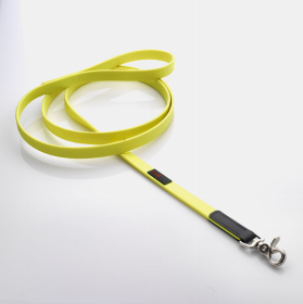 Boss Regular Leash (Color: Yellow, size: 3/4"x4')