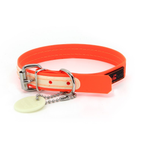 Play Glow Collar (Color: Orange, size: 3/4"x14")