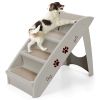 4 Step Anti-Slip Collapsible Plastic Pet Stairs Ladder For Small Dog and Cats